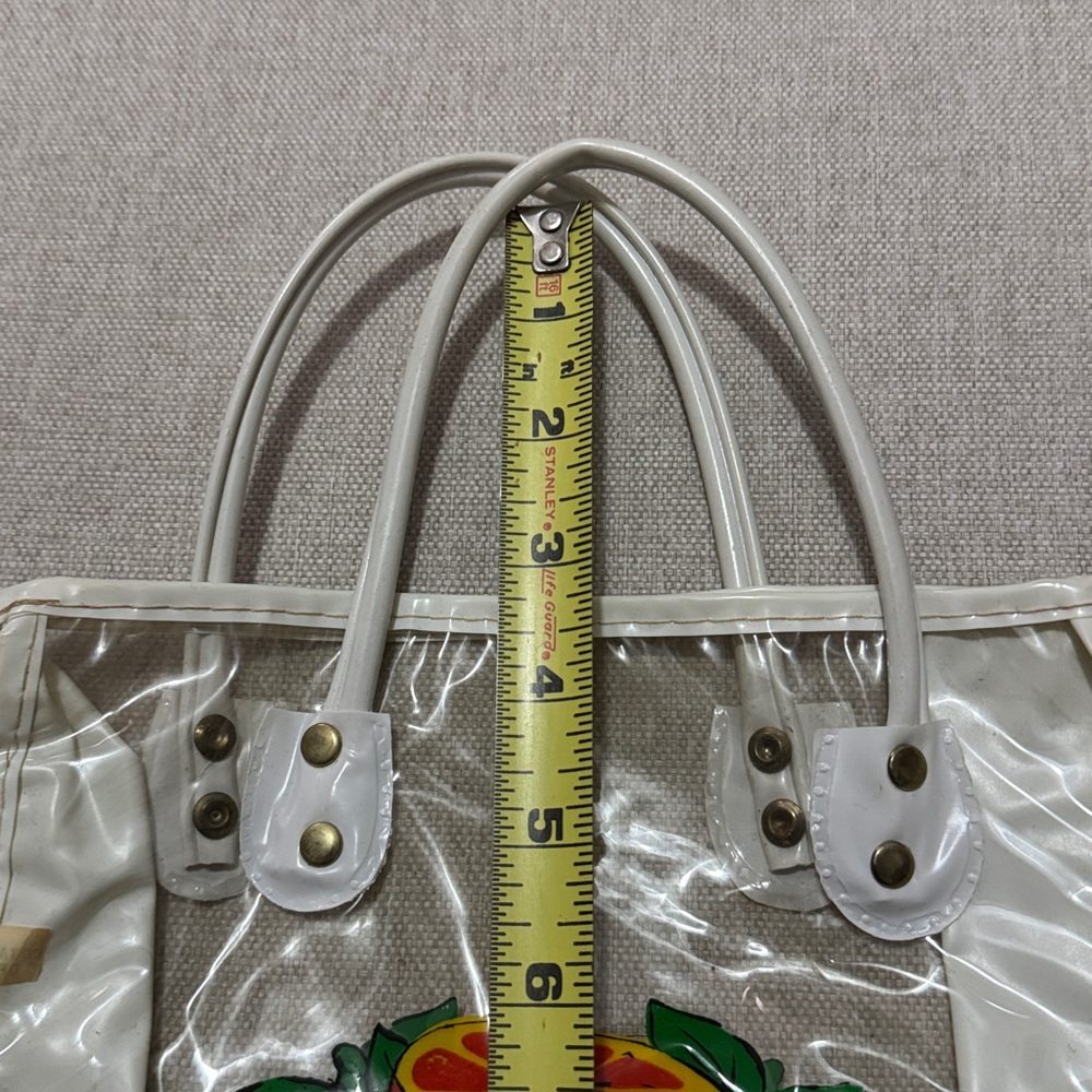 Vintage Florida Tourist Bag-Clear/White/Orange Double Sided Logo-Hand Carry-GUC - Picture 8 of 12